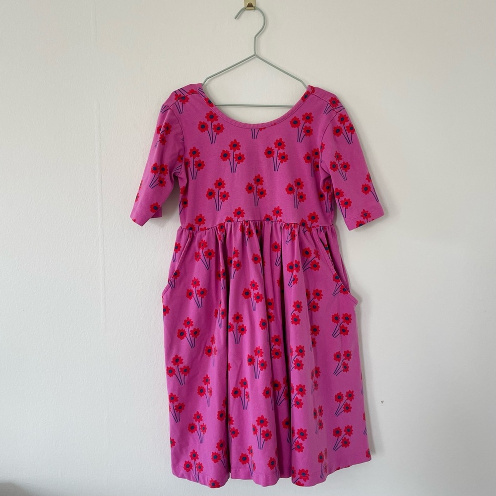 Hannah Andersson Floral Pocket Skater Dress